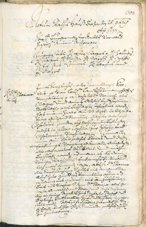 Archivio Storico della Città di Bolzano - BOhisto protocollo consiliare 1735/38 