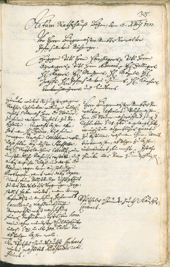 Civic Archives of Bozen-Bolzano - BOhisto Ratsprotokoll 1735/38 