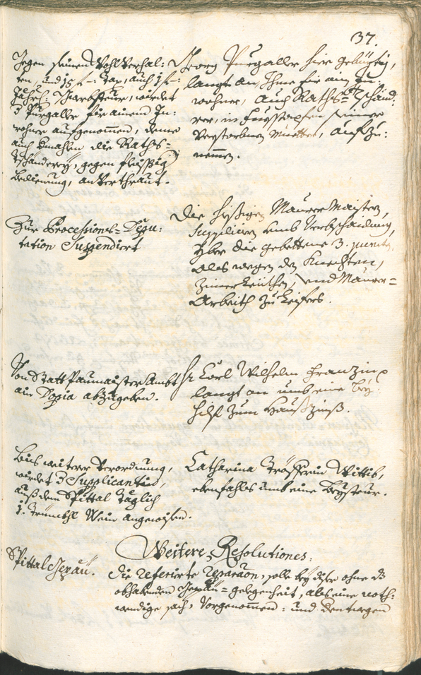 Archivio Storico della Città di Bolzano - BOhisto protocollo consiliare 1735/38 