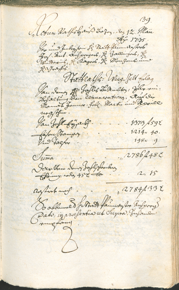 Archivio Storico della Città di Bolzano - BOhisto protocollo consiliare 1735/38 