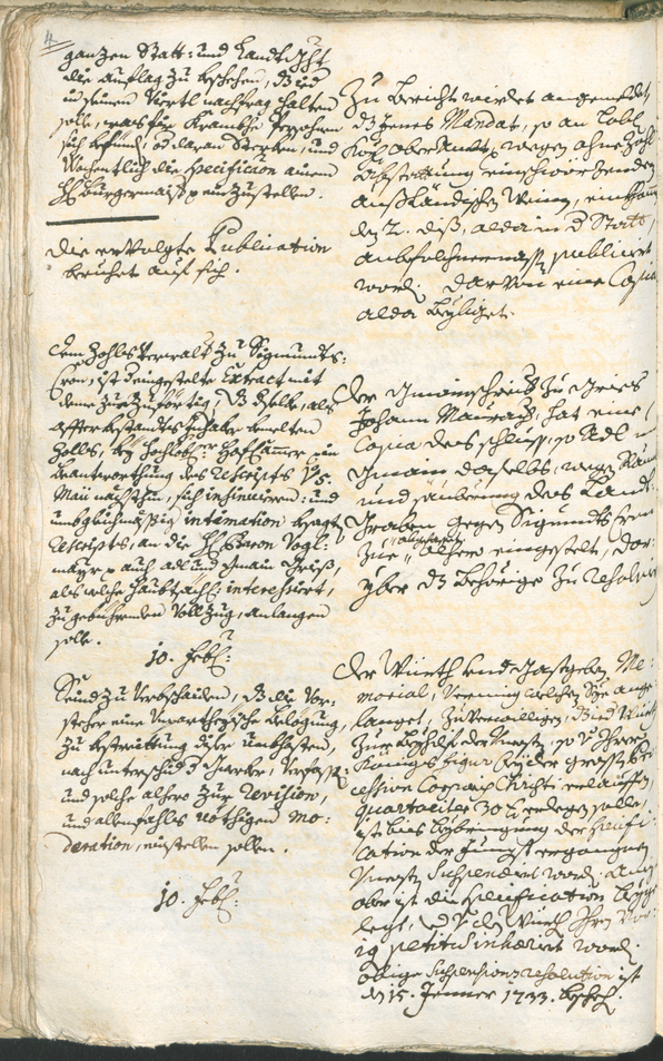 Archivio Storico della Città di Bolzano - BOhisto protocollo consiliare 1735/38 