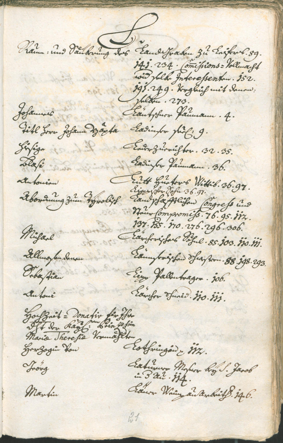 Stadtarchiv Bozen - BOhisto Ratsprotokoll 1735/38 