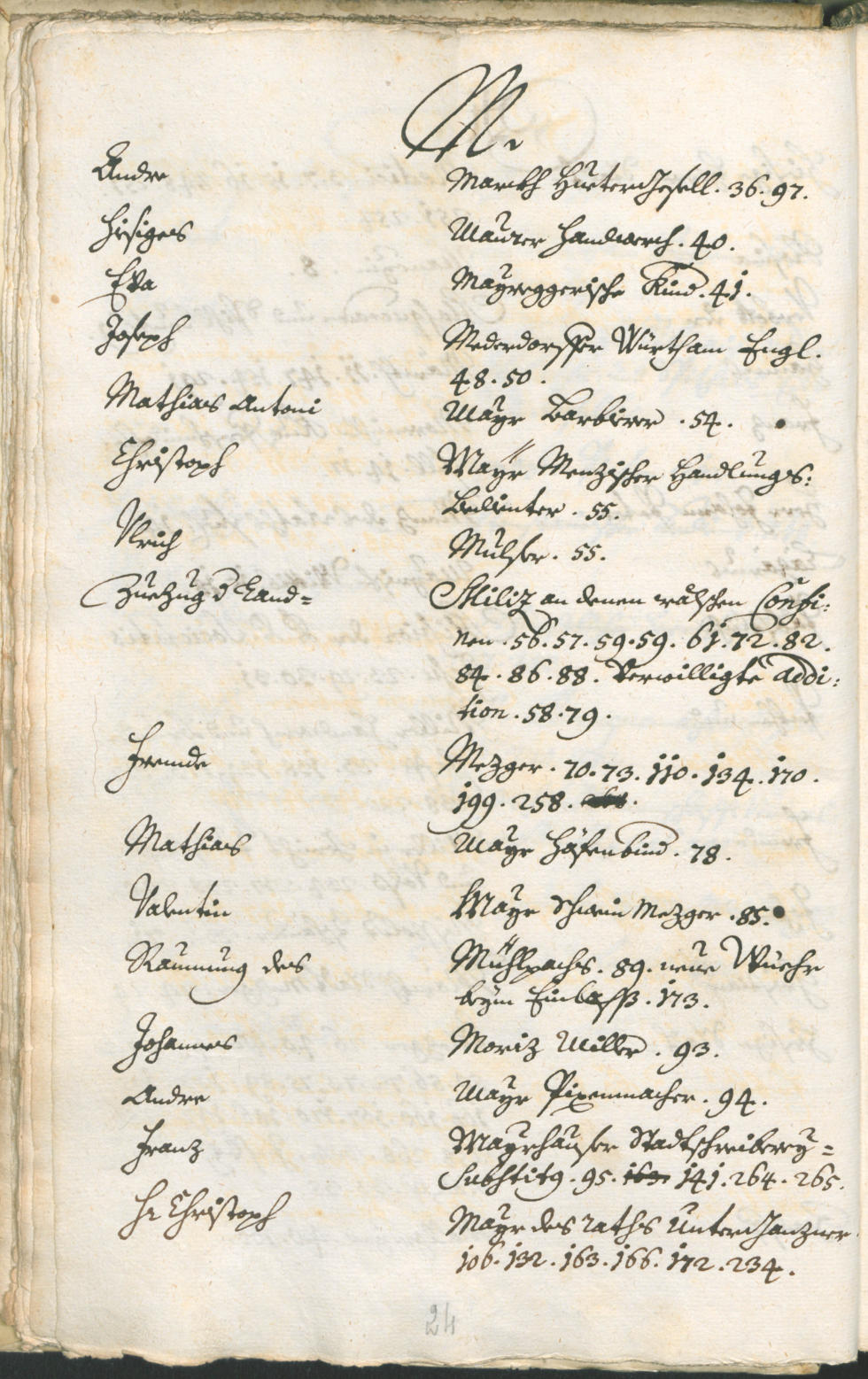 Stadtarchiv Bozen - BOhisto Ratsprotokoll 1735/38 