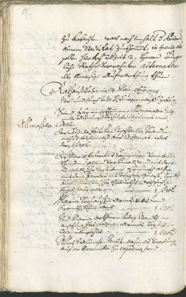 Archivio Storico della Città di Bolzano - BOhisto protocollo consiliare 1738/41 