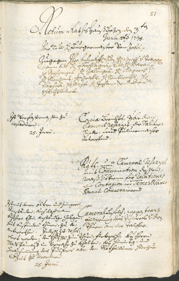 Civic Archives of Bozen-Bolzano - BOhisto Ratsprotokoll 1738/41 