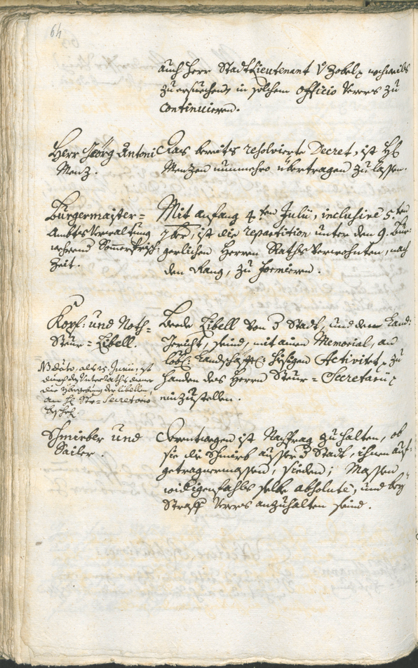 Archivio Storico della Città di Bolzano - BOhisto protocollo consiliare 1738/41 