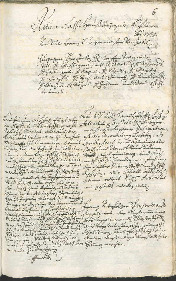 Archivio Storico della Città di Bolzano - BOhisto protocollo consiliare 1738/41 