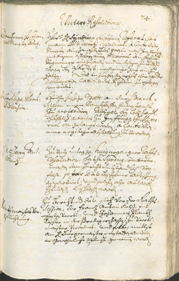 Archivio Storico della Città di Bolzano - BOhisto protocollo consiliare 1738/41 