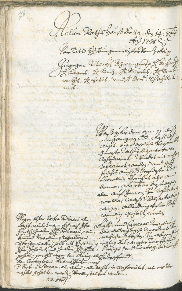 Archivio Storico della Città di Bolzano - BOhisto protocollo consiliare 1738/41 