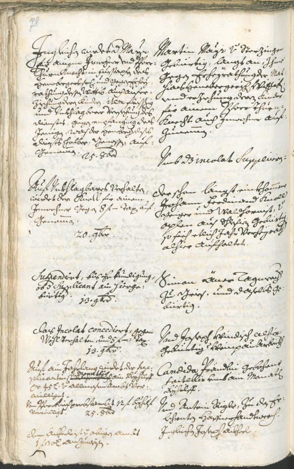 Stadtarchiv Bozen - BOhisto Ratsprotokoll 1738/41 