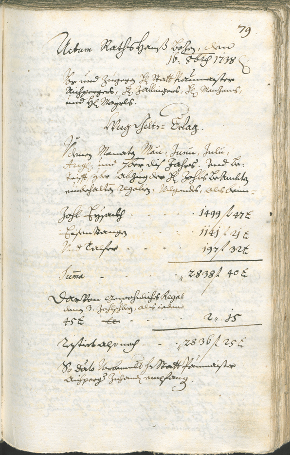 Civic Archives of Bozen-Bolzano - BOhisto Ratsprotokoll 1738/41 