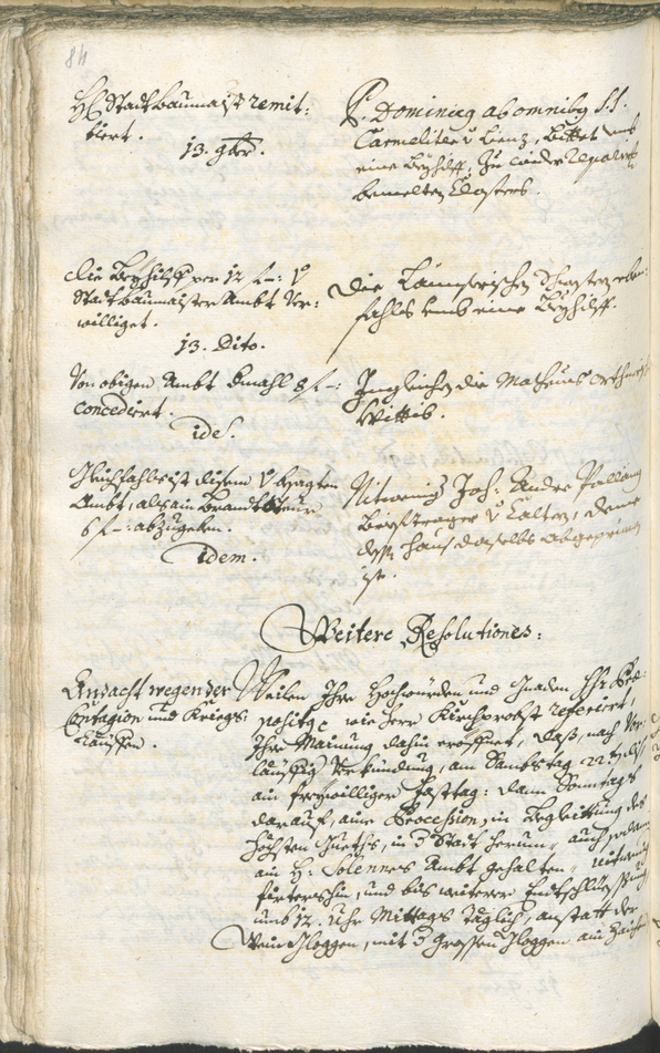 Stadtarchiv Bozen - BOhisto Ratsprotokoll 1738/41 