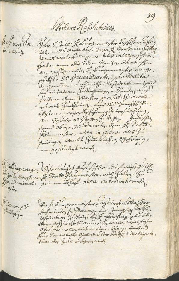 Archivio Storico della Città di Bolzano - BOhisto protocollo consiliare 1738/41 