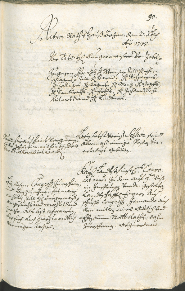 Archivio Storico della Città di Bolzano - BOhisto protocollo consiliare 1738/41 