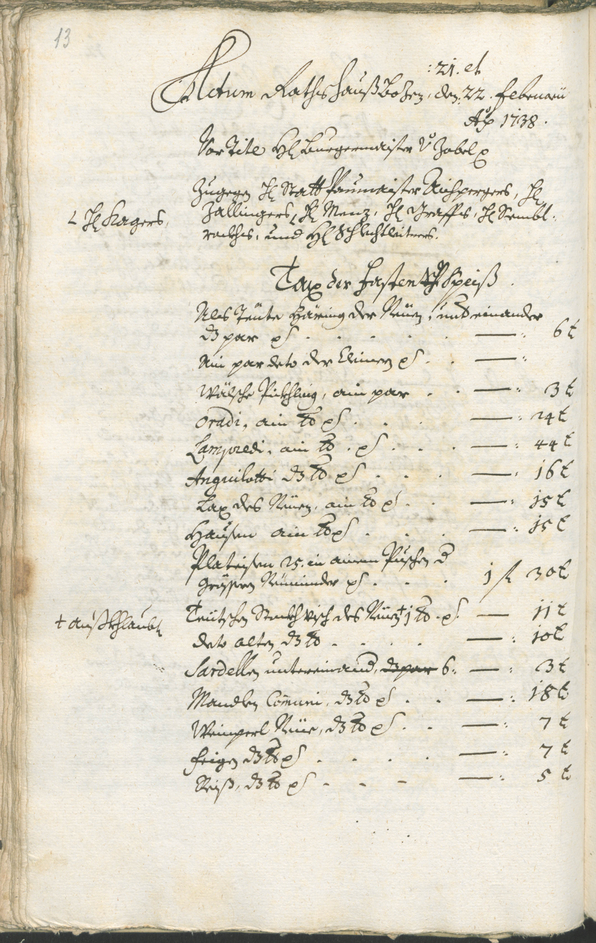 Civic Archives of Bozen-Bolzano - BOhisto Ratsprotokoll 1738/41 