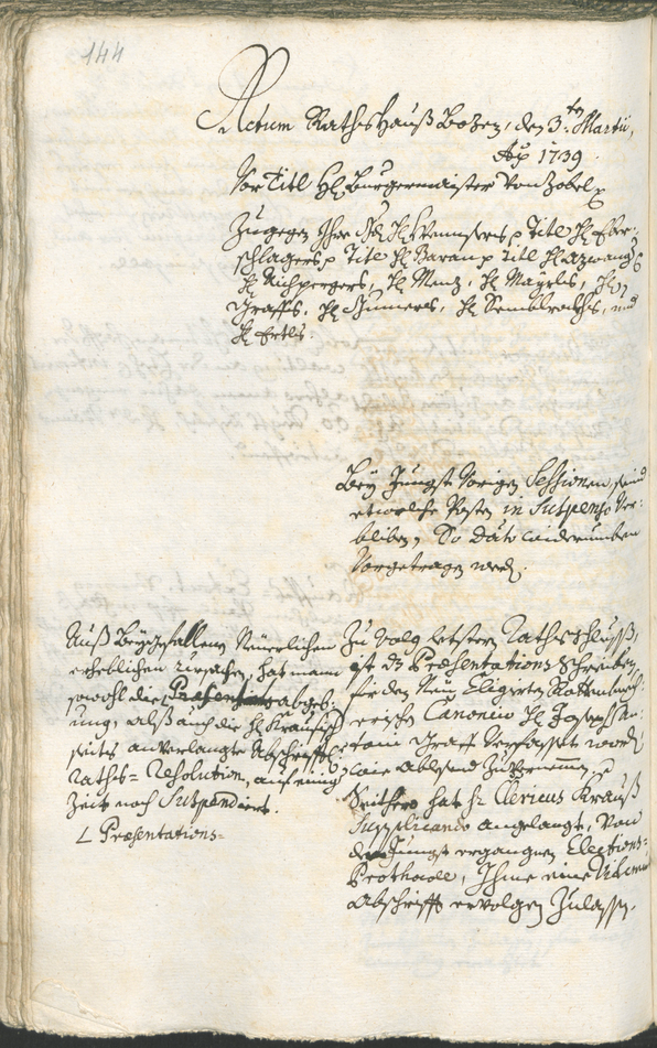 Archivio Storico della Città di Bolzano - BOhisto protocollo consiliare 1738/41 