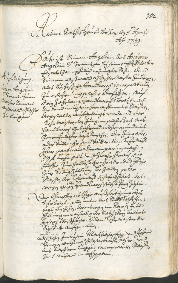 Archivio Storico della Città di Bolzano - BOhisto protocollo consiliare 1738/41 