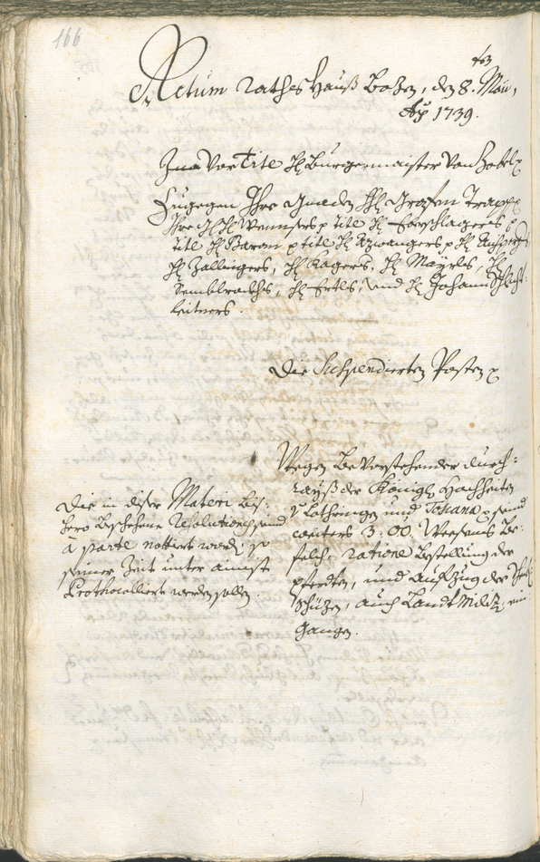 Archivio Storico della Città di Bolzano - BOhisto protocollo consiliare 1738/41 