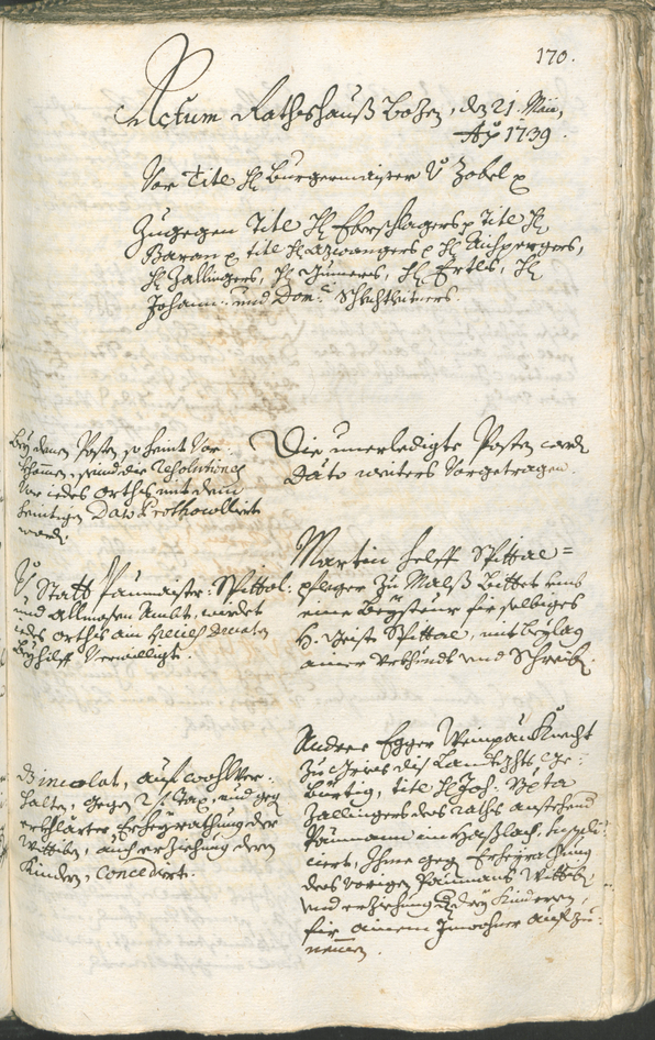 Archivio Storico della Città di Bolzano - BOhisto protocollo consiliare 1738/41 