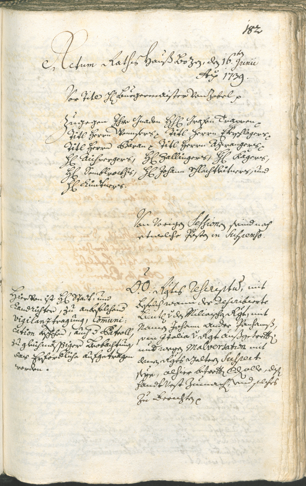 Archivio Storico della Città di Bolzano - BOhisto protocollo consiliare 1738/41 