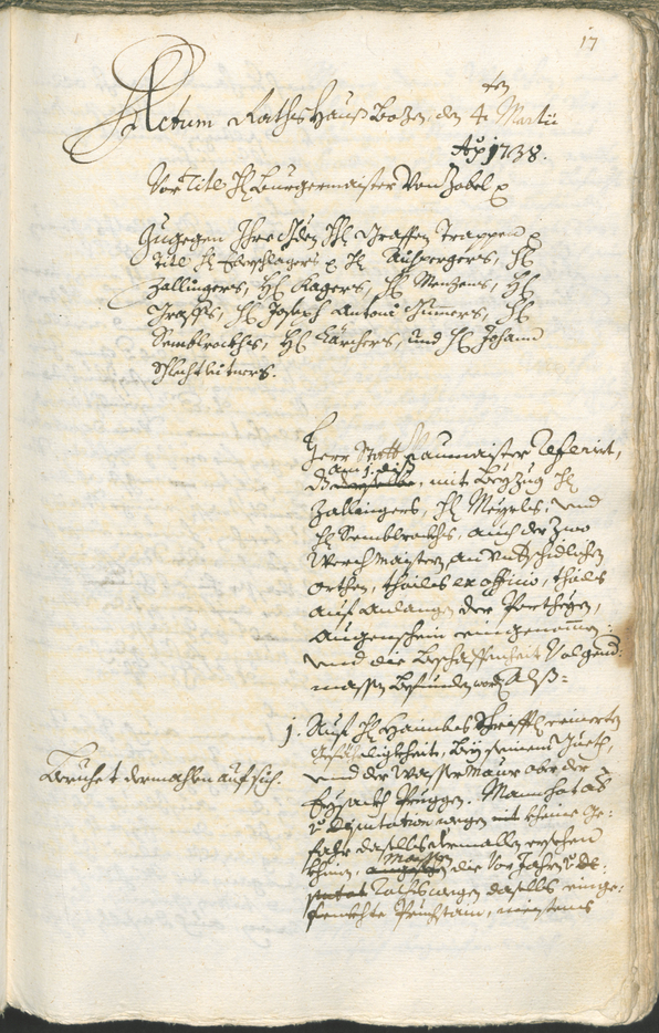 Civic Archives of Bozen-Bolzano - BOhisto Ratsprotokoll 1738/41 