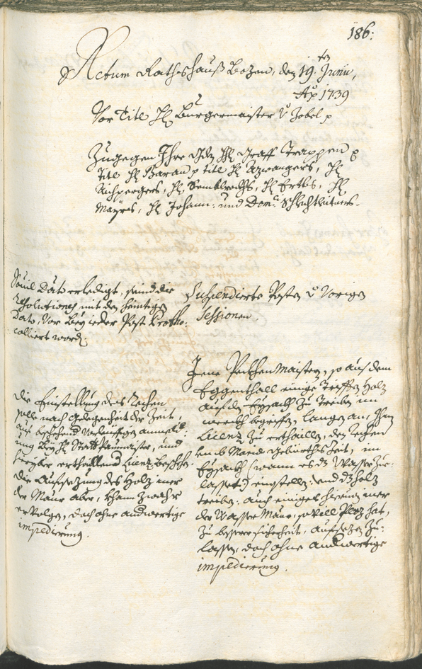 Archivio Storico della Città di Bolzano - BOhisto protocollo consiliare 1738/41 