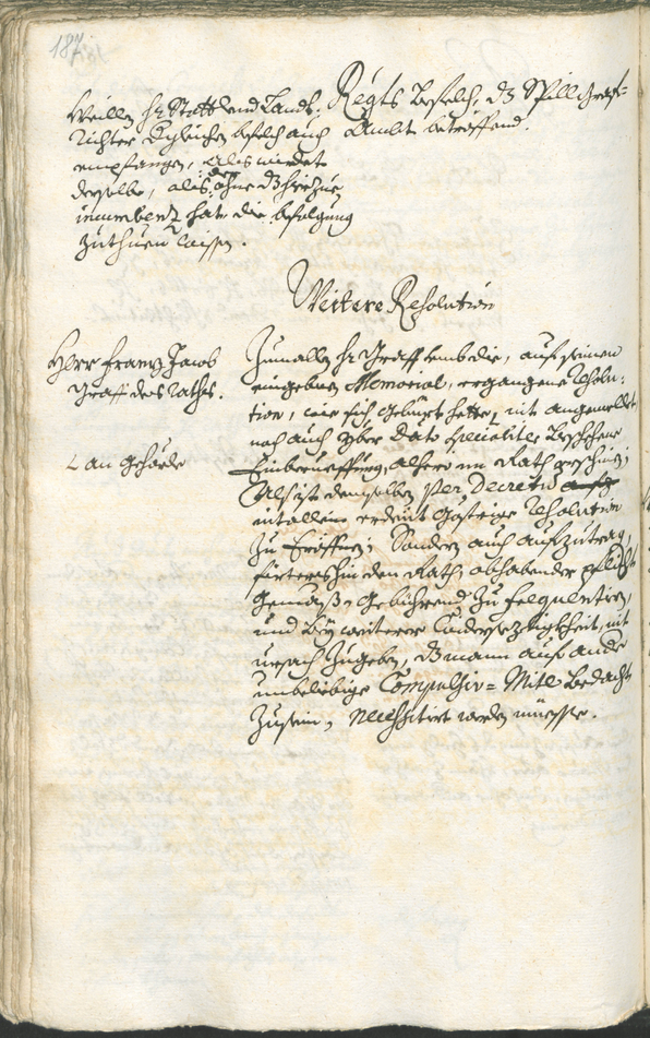 Stadtarchiv Bozen - BOhisto Ratsprotokoll 1738/41 