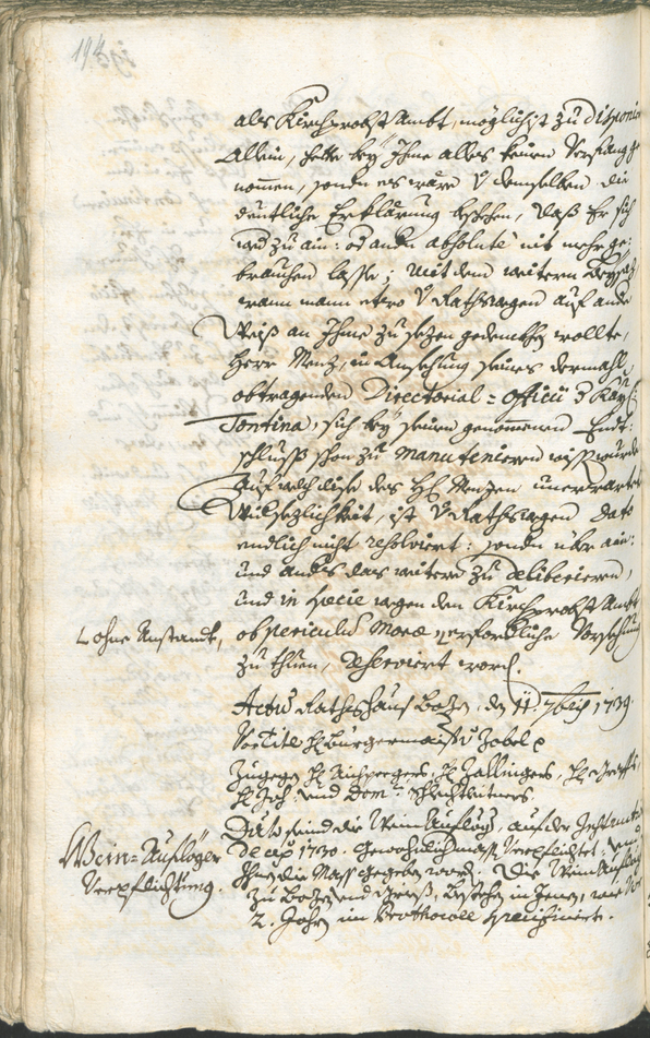 Stadtarchiv Bozen - BOhisto Ratsprotokoll 1738/41 