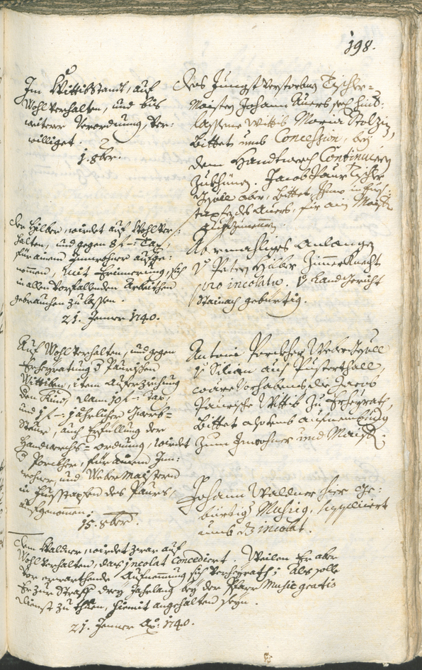 Civic Archives of Bozen-Bolzano - BOhisto Ratsprotokoll 1738/41 