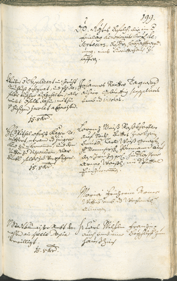 Stadtarchiv Bozen - BOhisto Ratsprotokoll 1738/41 