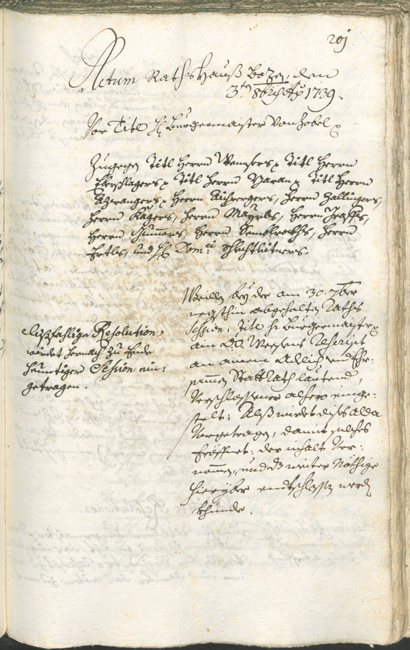 Civic Archives of Bozen-Bolzano - BOhisto Ratsprotokoll 1738/41 