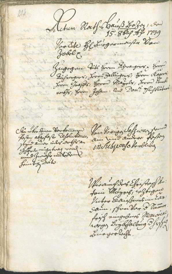 Civic Archives of Bozen-Bolzano - BOhisto Ratsprotokoll 1738/41 