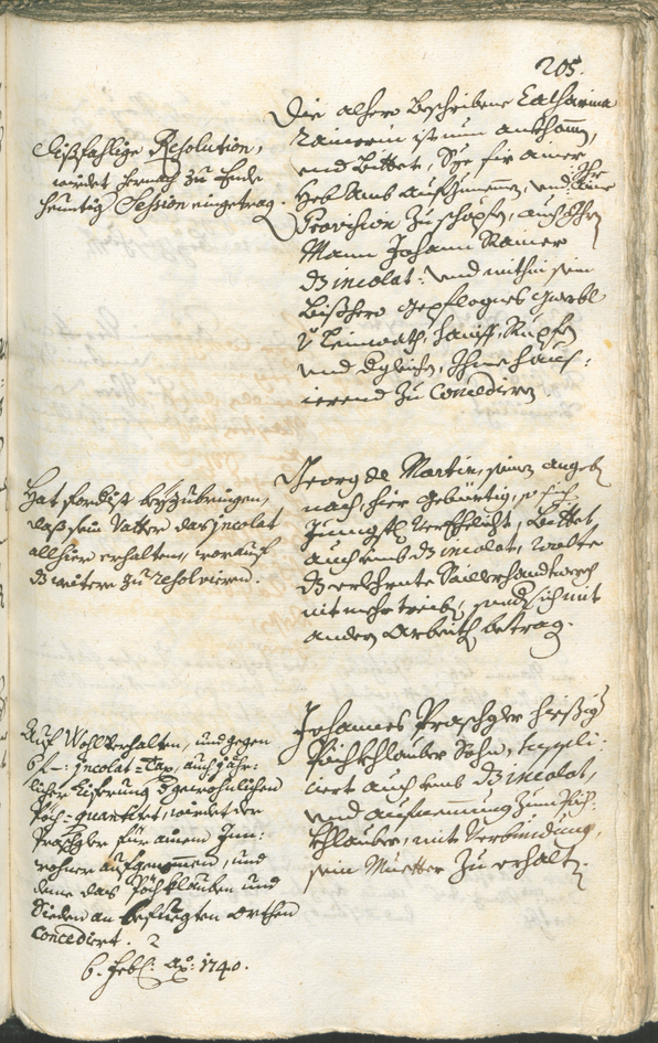 Civic Archives of Bozen-Bolzano - BOhisto Ratsprotokoll 1738/41 