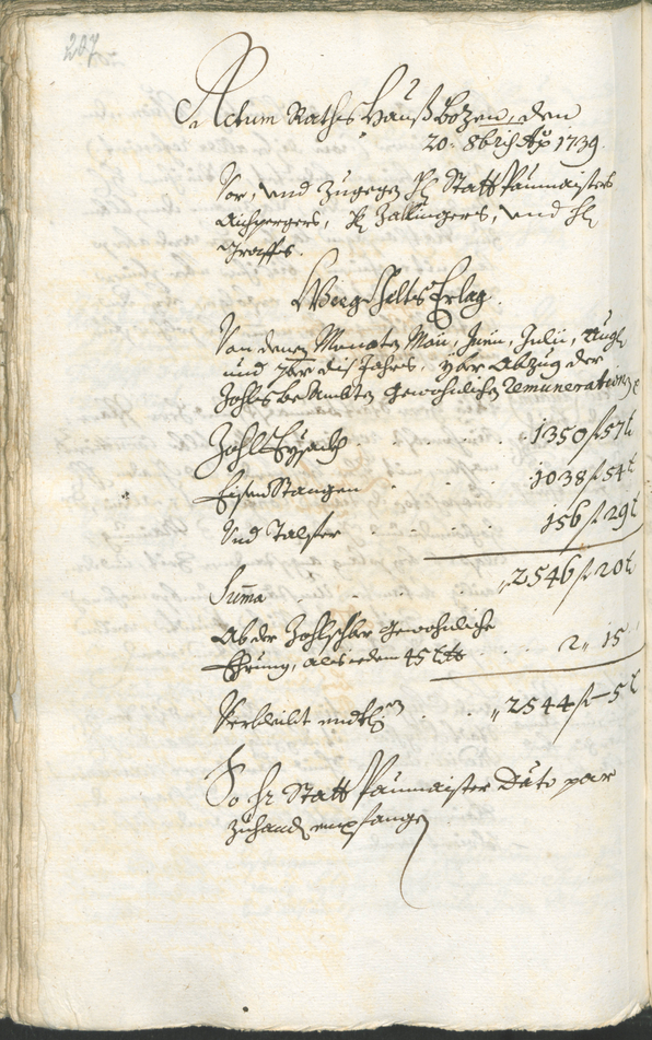 Civic Archives of Bozen-Bolzano - BOhisto Ratsprotokoll 1738/41 