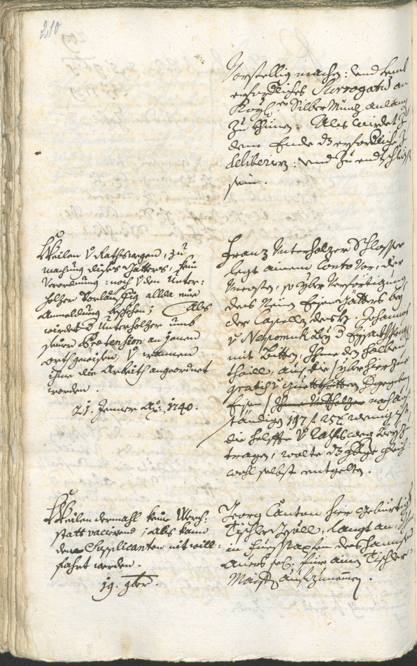 Civic Archives of Bozen-Bolzano - BOhisto Ratsprotokoll 1738/41 