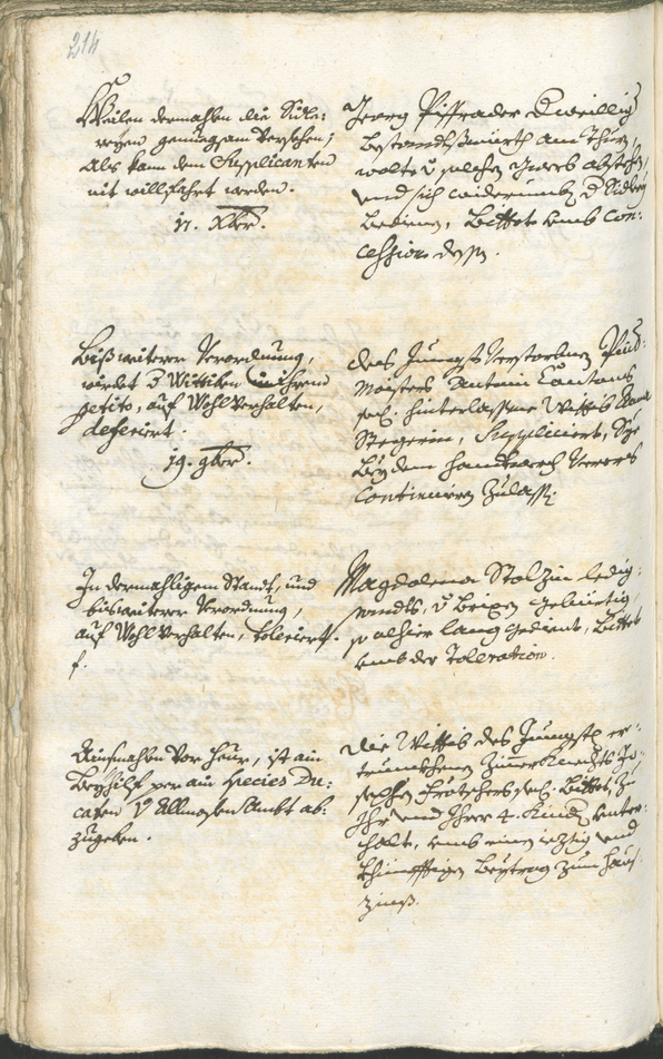 Archivio Storico della Città di Bolzano - BOhisto protocollo consiliare 1738/41 