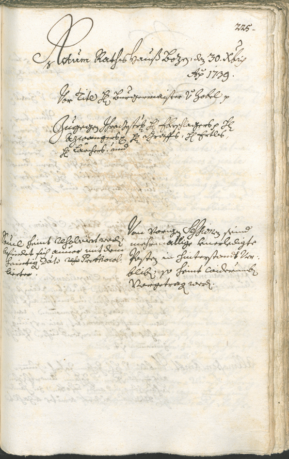 Archivio Storico della Città di Bolzano - BOhisto protocollo consiliare 1738/41 