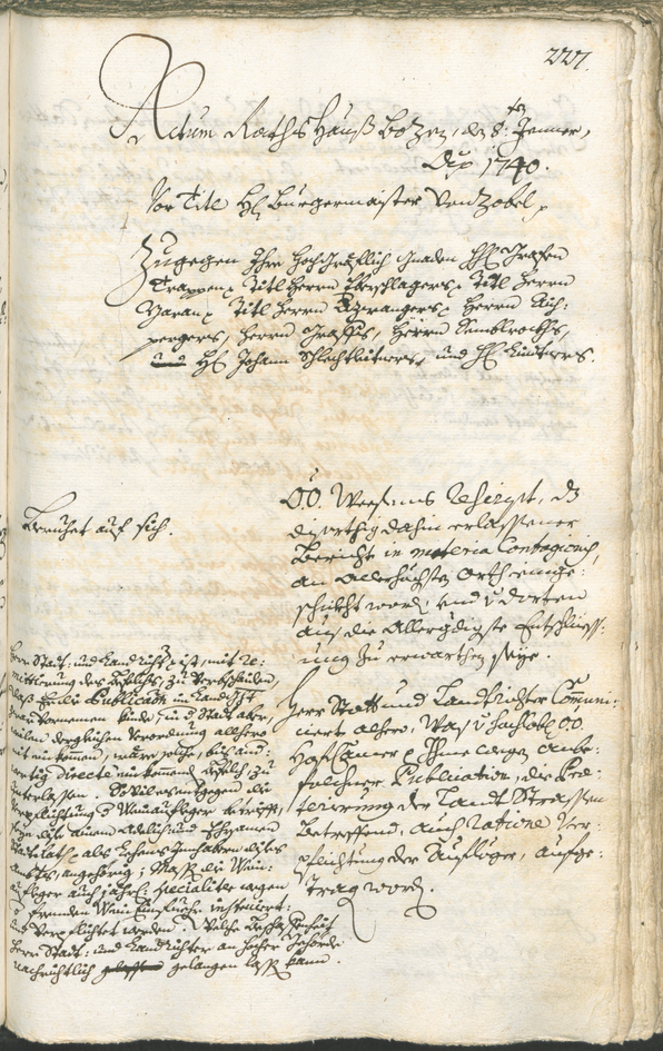 Civic Archives of Bozen-Bolzano - BOhisto Ratsprotokoll 1738/41 