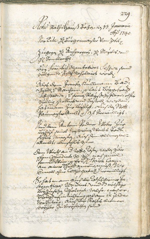 Civic Archives of Bozen-Bolzano - BOhisto Ratsprotokoll 1738/41 