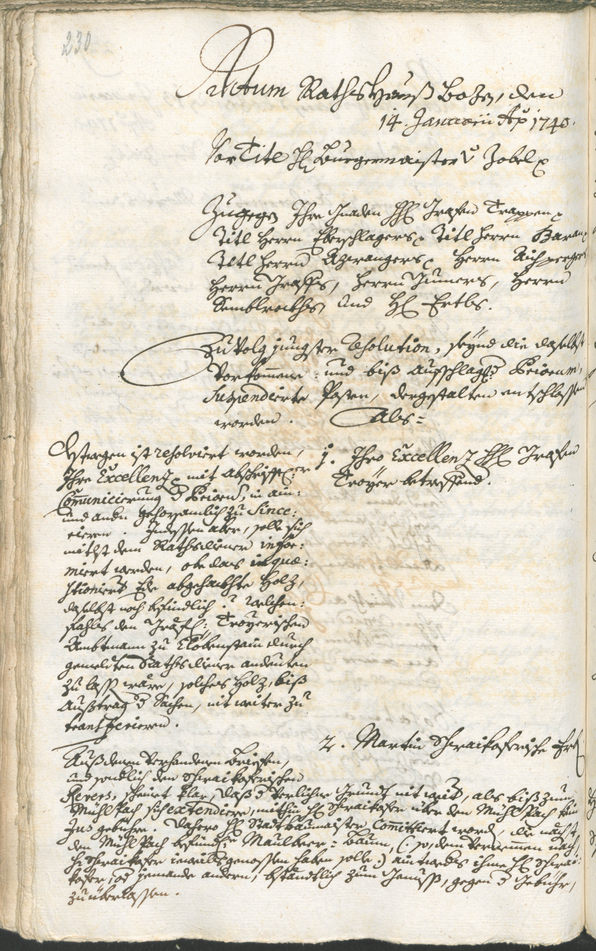 Civic Archives of Bozen-Bolzano - BOhisto Ratsprotokoll 1738/41 