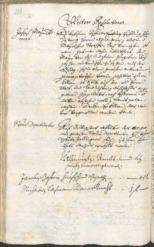 Stadtarchiv Bozen - BOhisto Ratsprotokoll 1738/41 