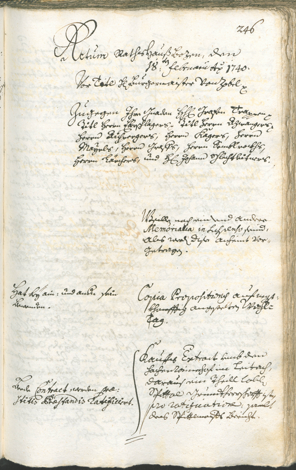 Archivio Storico della Città di Bolzano - BOhisto protocollo consiliare 1738/41 