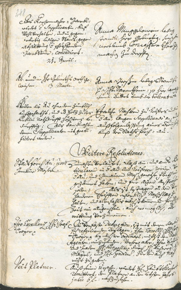 Archivio Storico della Città di Bolzano - BOhisto protocollo consiliare 1738/41 