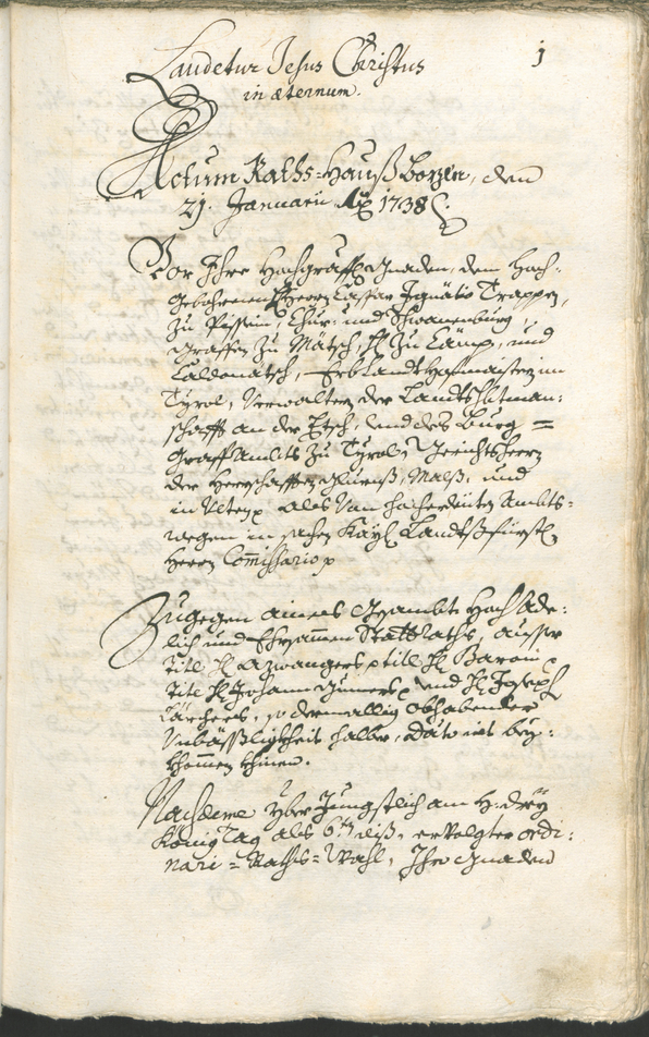 Civic Archives of Bozen-Bolzano - BOhisto Ratsprotokoll 1738/41 