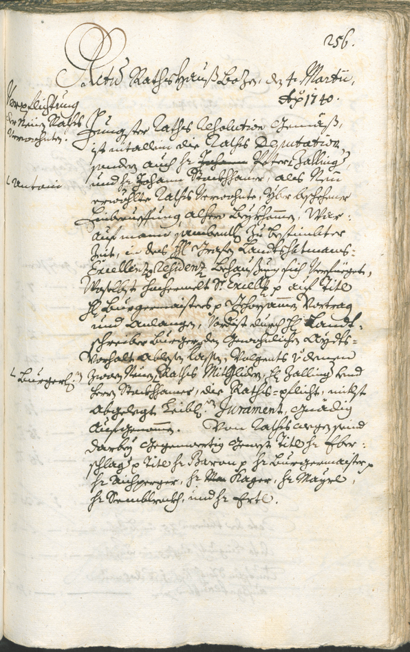 Civic Archives of Bozen-Bolzano - BOhisto Ratsprotokoll 1738/41 