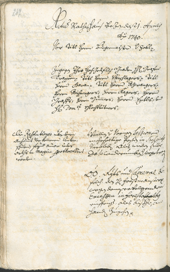 Archivio Storico della Città di Bolzano - BOhisto protocollo consiliare 1738/41 