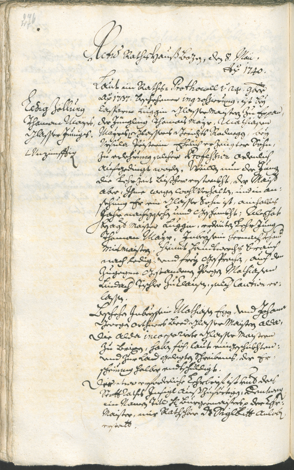 Archivio Storico della Città di Bolzano - BOhisto protocollo consiliare 1738/41 