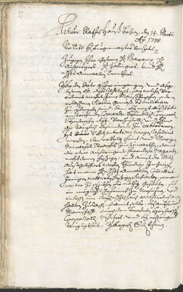 Archivio Storico della Città di Bolzano - BOhisto protocollo consiliare 1738/41 