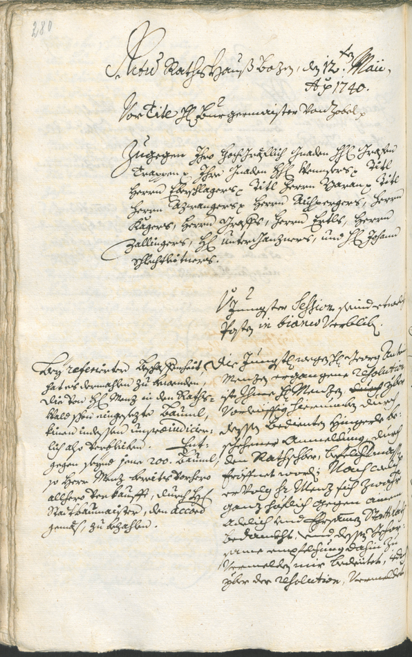 Archivio Storico della Città di Bolzano - BOhisto protocollo consiliare 1738/41 