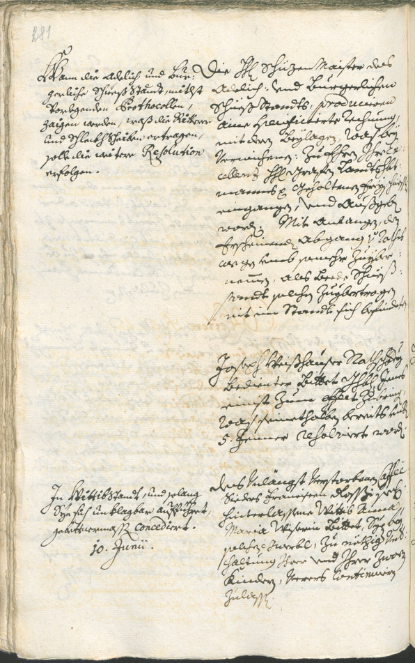 Archivio Storico della Città di Bolzano - BOhisto protocollo consiliare 1738/41 